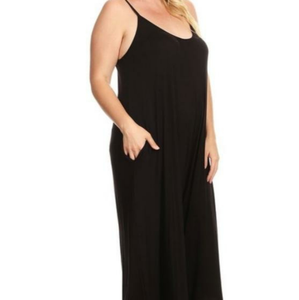 Simple Black Jumpsuit